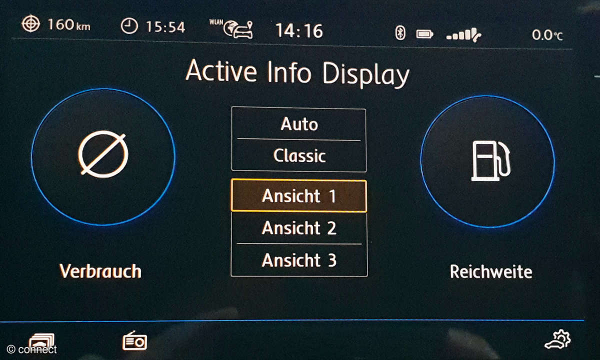 VW T Roc active info Display
