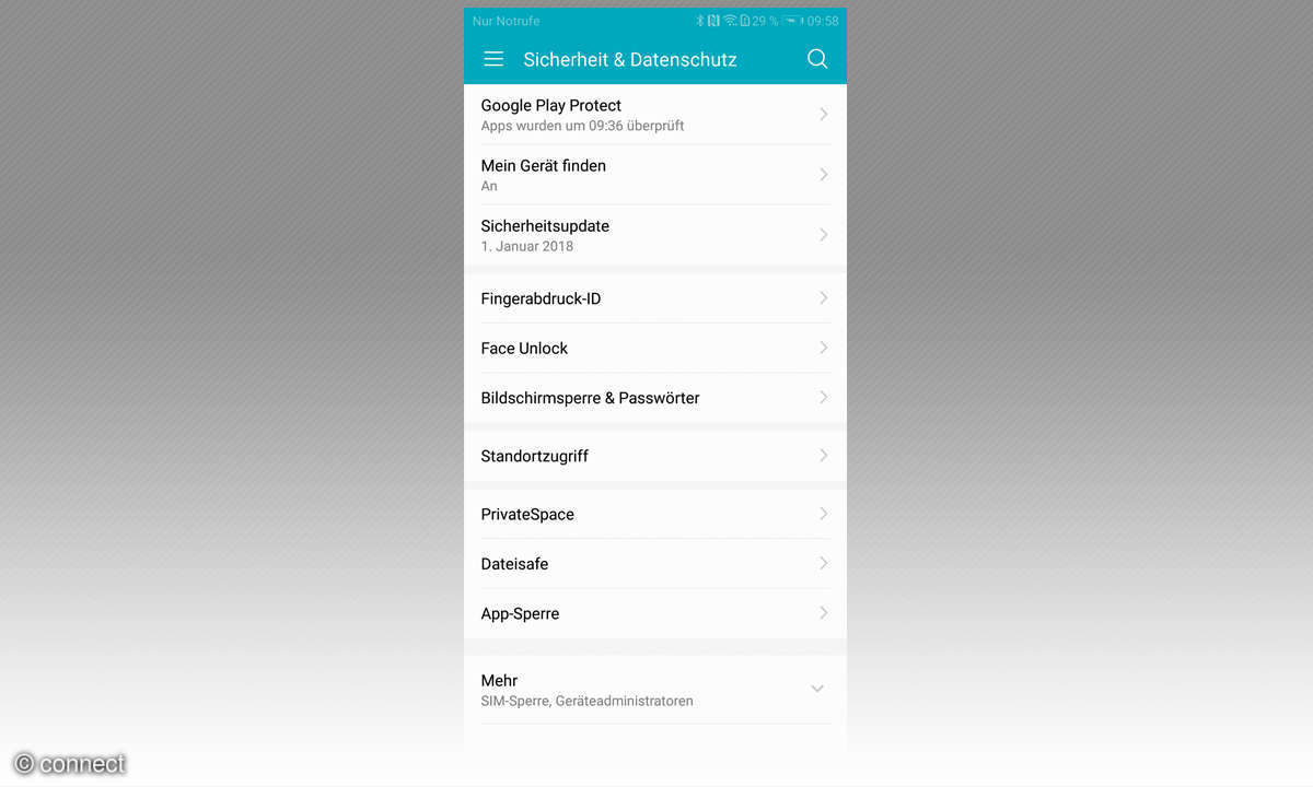 Emui Sicherheit und Datenschutz