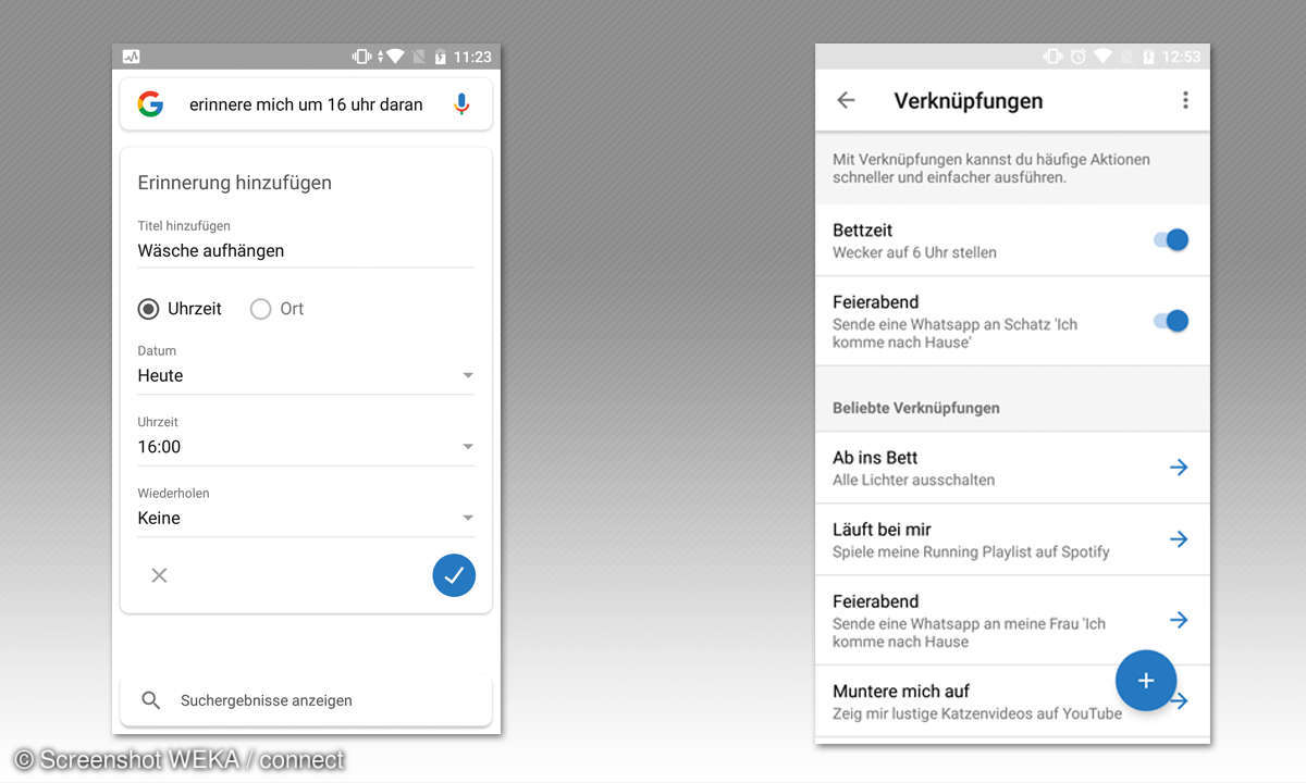 Google Assistant Tipps - Erinnerung & Verknüpfung
