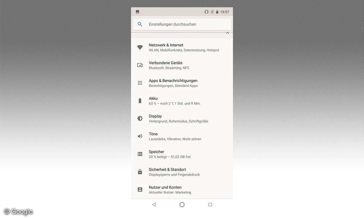 Screenhot: Android One