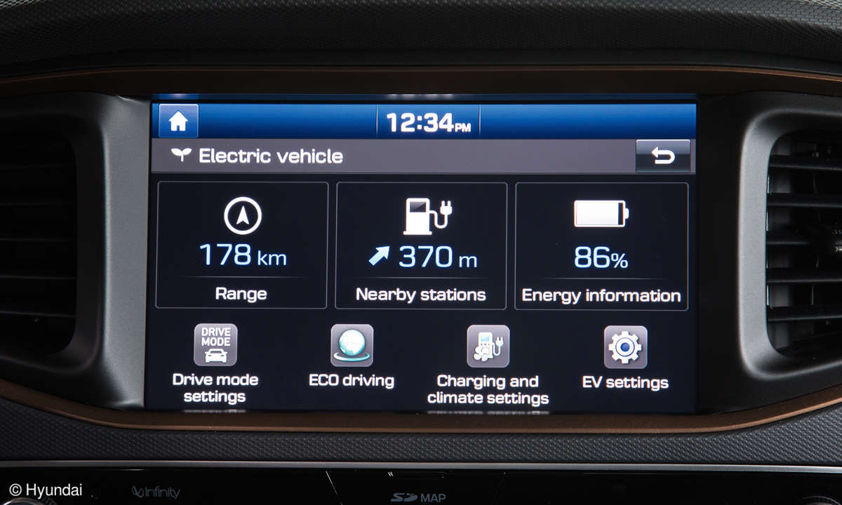 Hyundai Ioniq Elektro Display