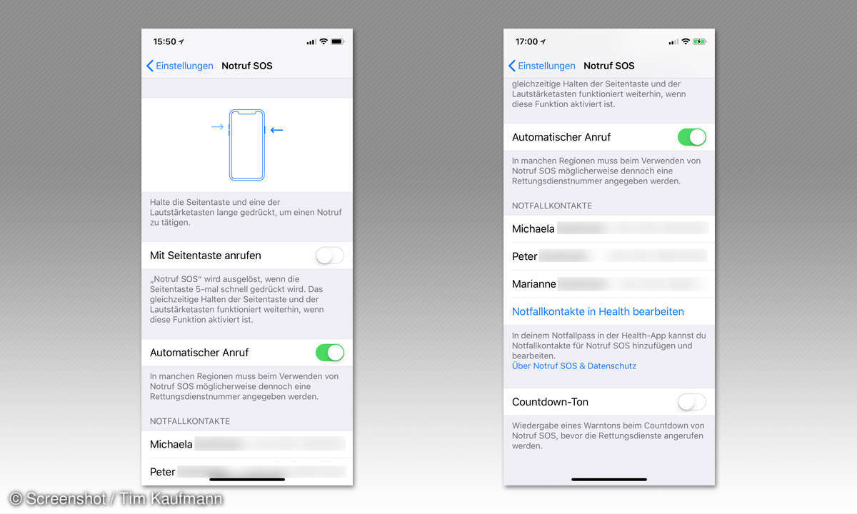 iPhone Notruf