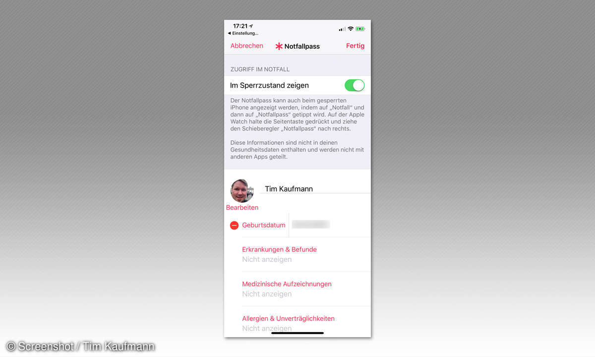 iPhone Notruf