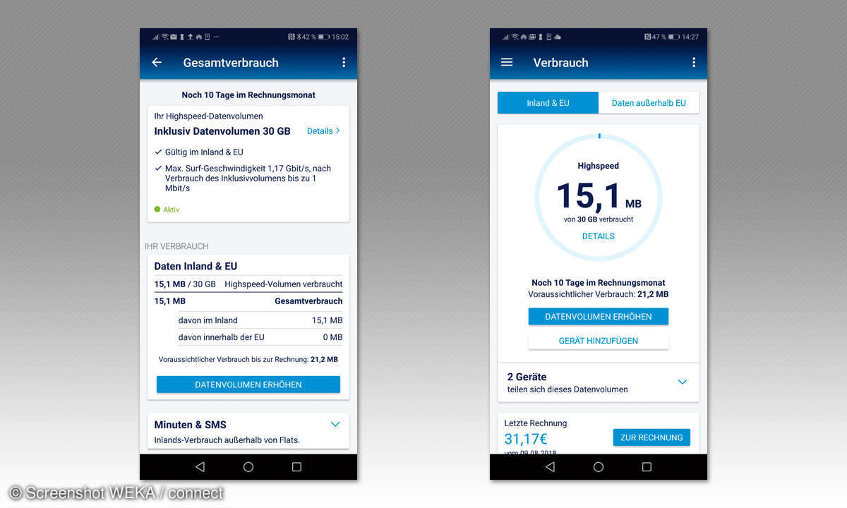 Mein O2 App