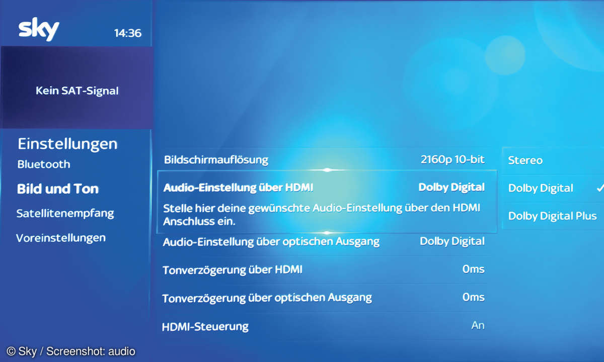 Sky Soundbox - Einrichten