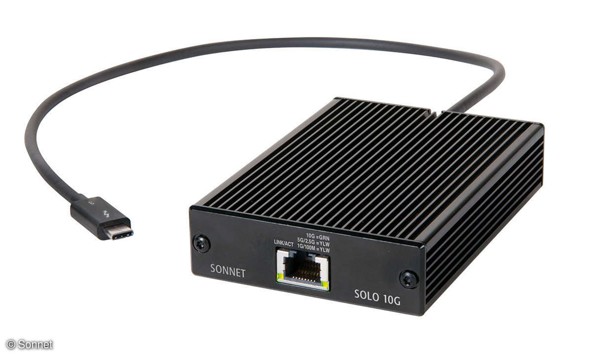 Ethernet-Vernetzung: Sonnet Solo 10G