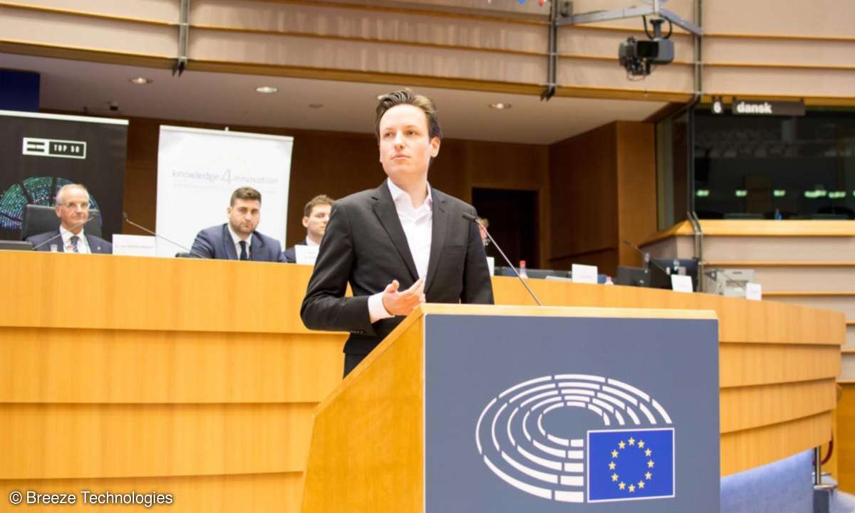 Breeze Technologies beim Europaeisches Parlament