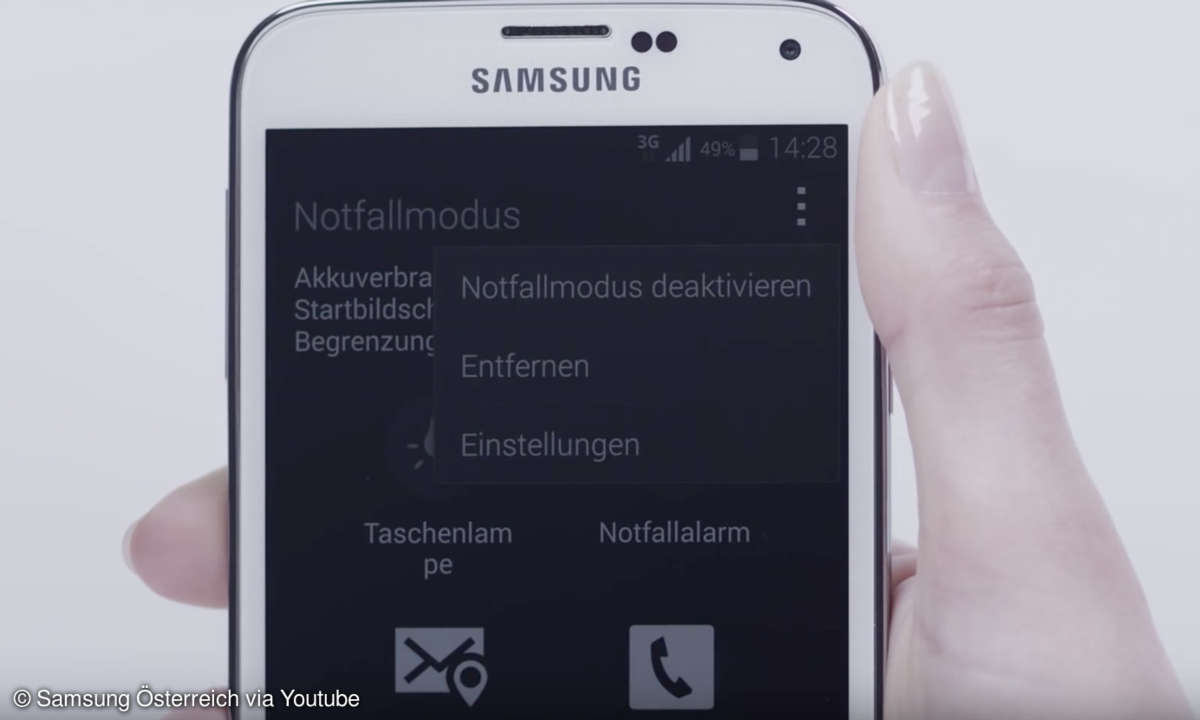 Samsung Notfallmodus nutzen - so geht’s