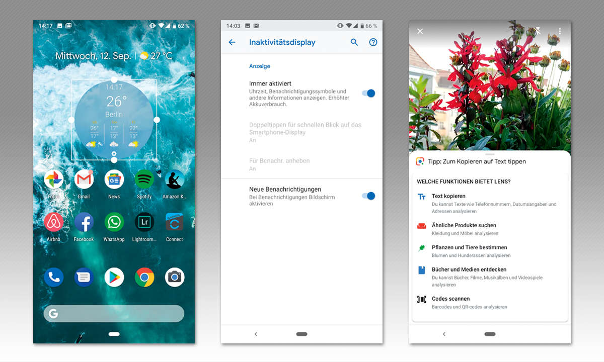 Android 9 und iOS 12 im Vergleich: Android 9 - Extras