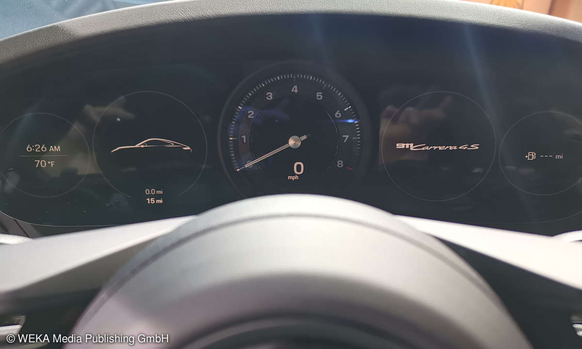 Der neue Porsche 911er - Eine Ikone geht in die achte Generation - Kombiintrument