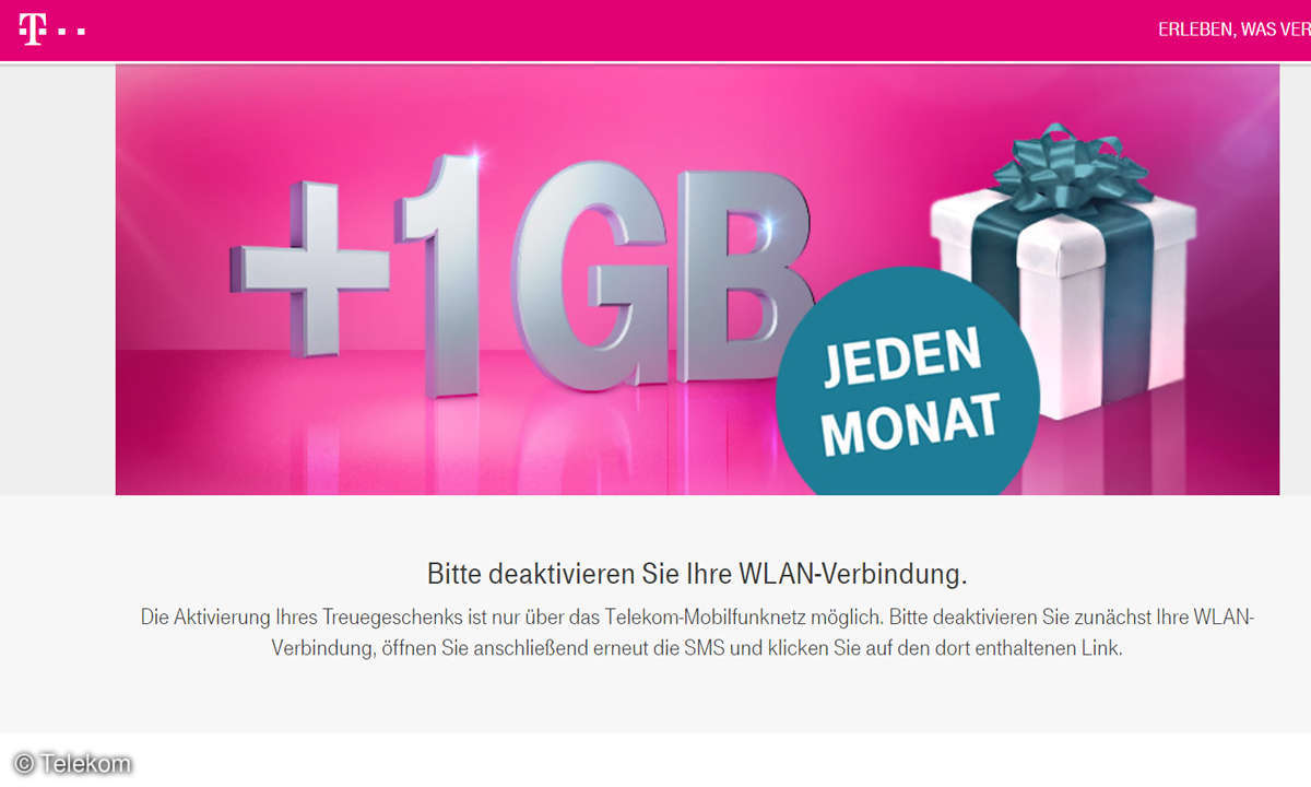 Telekom 1 Gigabyte gratis
