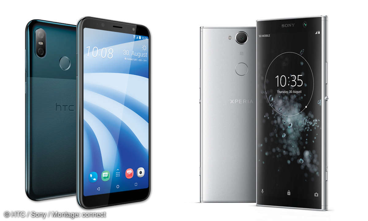 Xperia XA2 Plus und HTC U12 Life im Vergleich