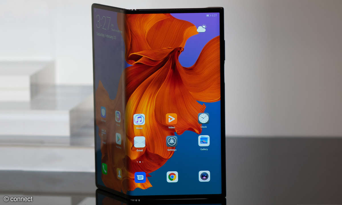 Huawei Mate X geknickt