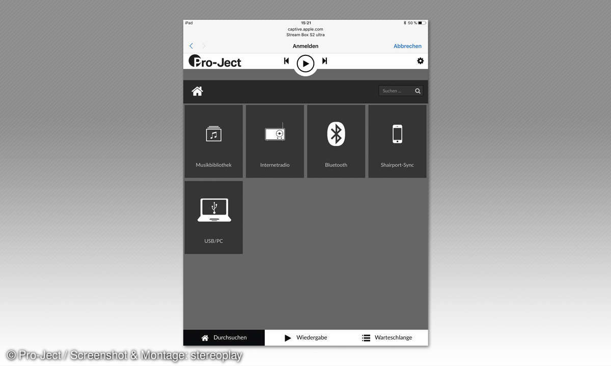 Pro-Ject Stream Box S2 Ultra & Pre Box S2 Digital - Menü