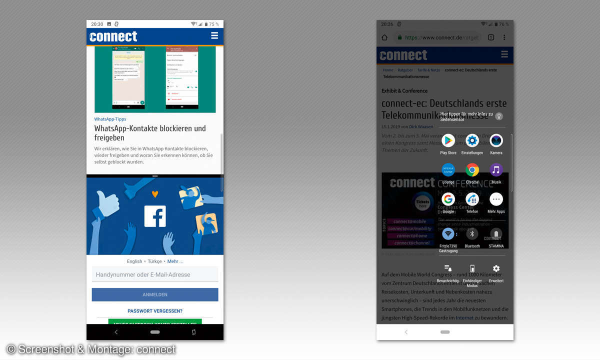 Sony Xperia 10 und Xperia 10 Plus im Vergleichs-Test: Screenshots
