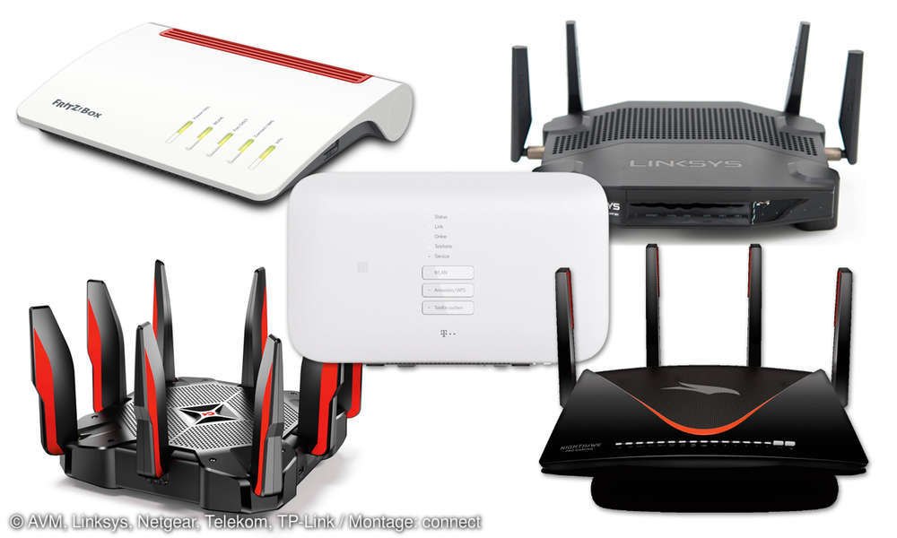 AVM, Telekom, Netgear & TPLink 4 Router im Test connect