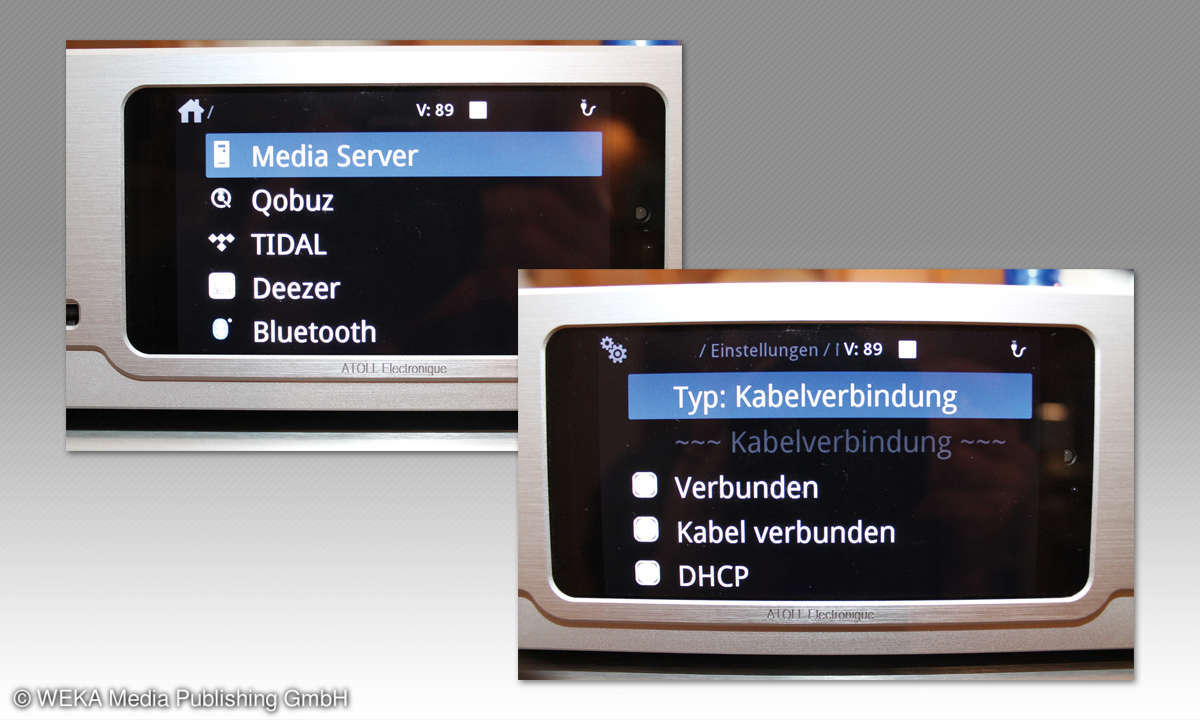 Atoll ST 200 Signature im Test - Display & Menü