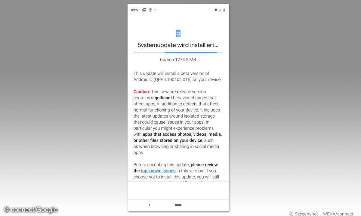Installation der Android Q Beta 
