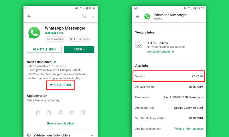 whatsapp kontrollieren android