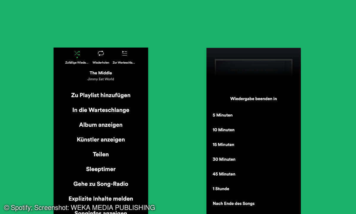 Spotify Sleep Timer Screenshot