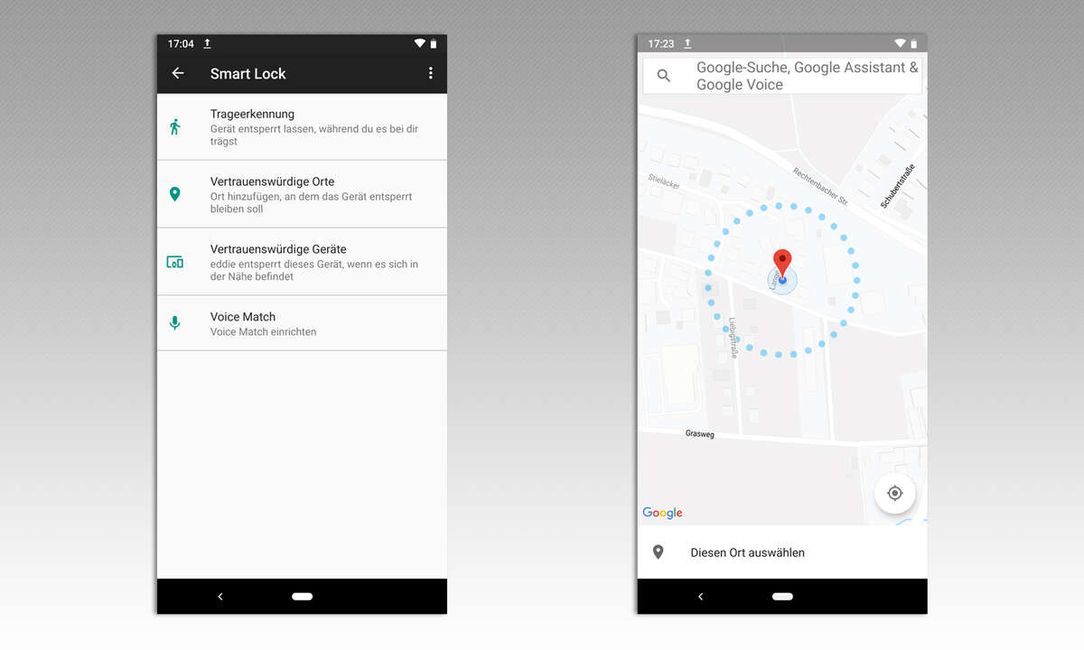 Android Smart Lock eingrenzen