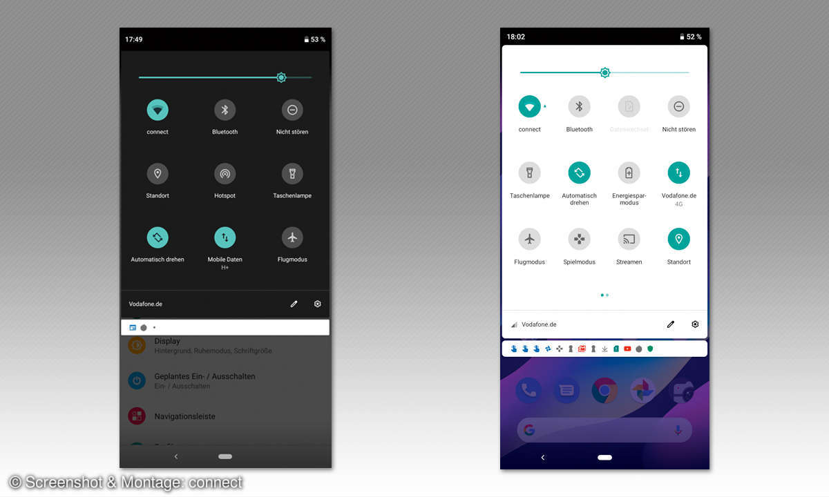 Wiko View 3 & Gigaset GS95 im Vergleich - Screens