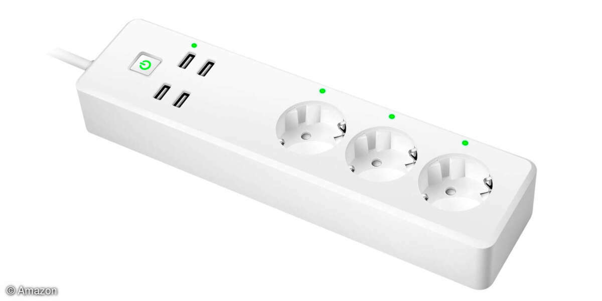 GBlife intelligente 3-fach Steckdosenleiste mit vier USB-Ports
