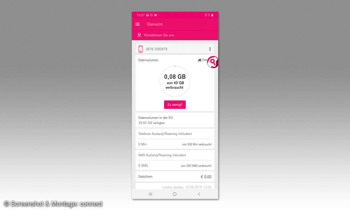 Service-App-Test 2019: Österreich - Mein Magenta Austria
