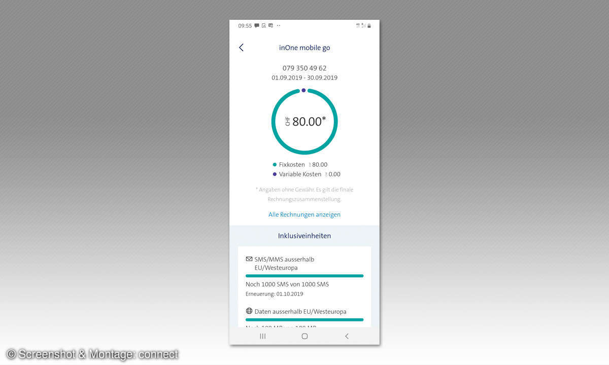 Service-App-Test 2019: Schweiz - My Swisscom