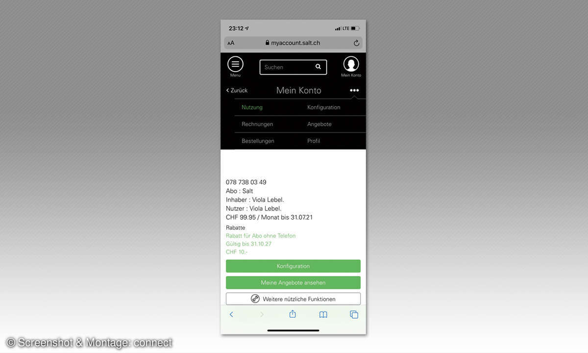 Service-App-Test 2019: Schweiz - Salt