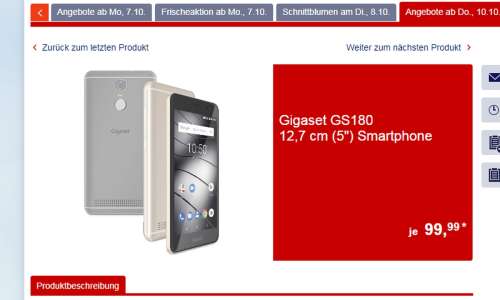Gigaset GS180 bei Aldi Süd Lohnt sich das EinsteigerSmartphone? connect