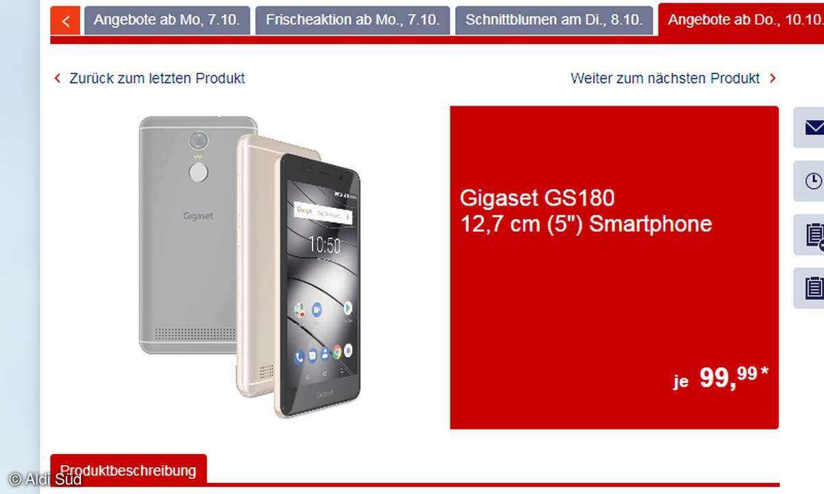 Gigaset GS180 bei Aldi Süd