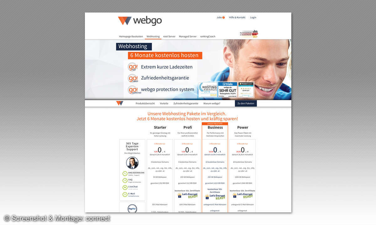Webhosting-Anbieter 2019: Webgo