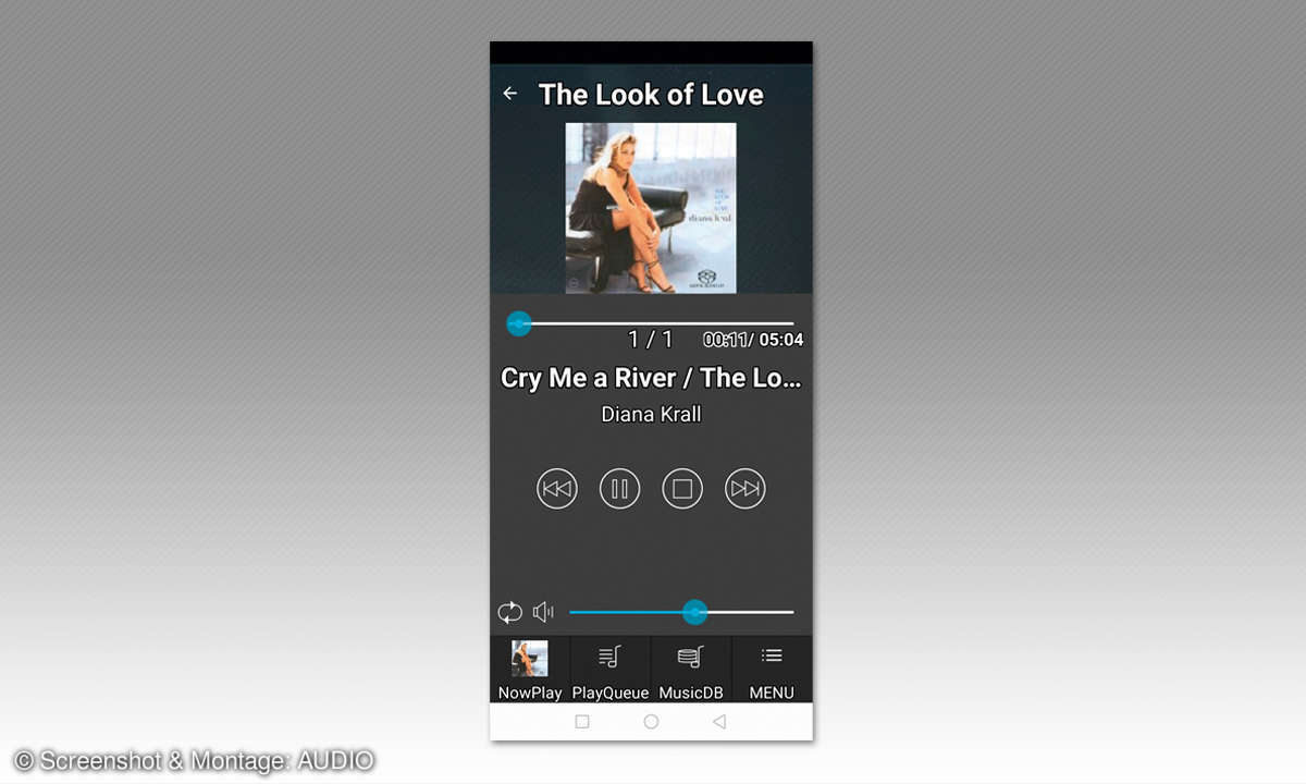 Cocktail Audio X50Pro im Test: App Screenshot