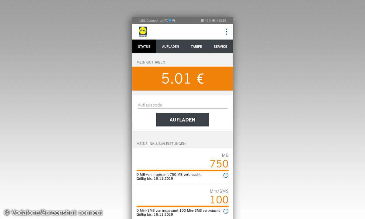 Screen: Lidl connect