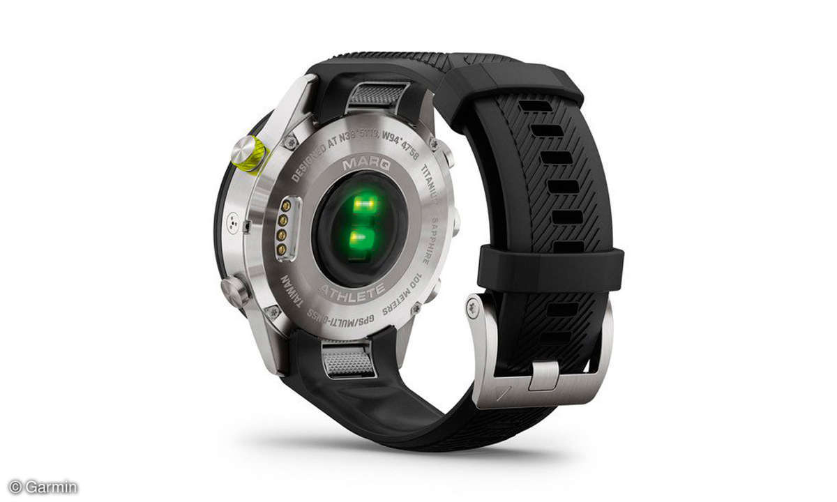 Garmin Marq Athlete im Test - Pulsoximeter-Sensor