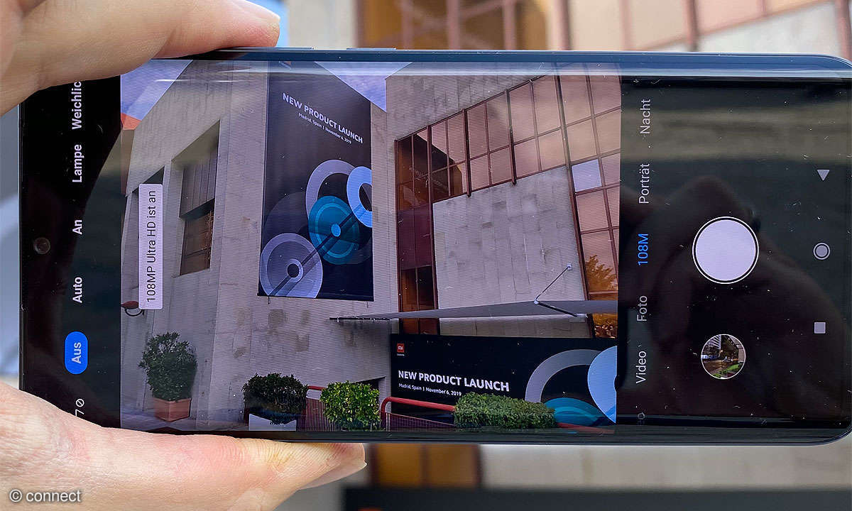 Xiaomi Mi Note 10 im Modus 108 Megapixel