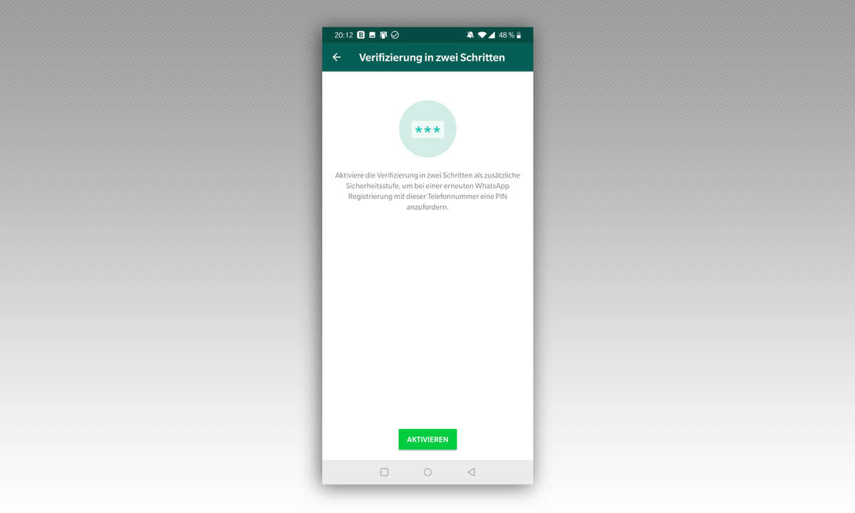 WhatsApp Zwei-Faktor-Authentifizierung
