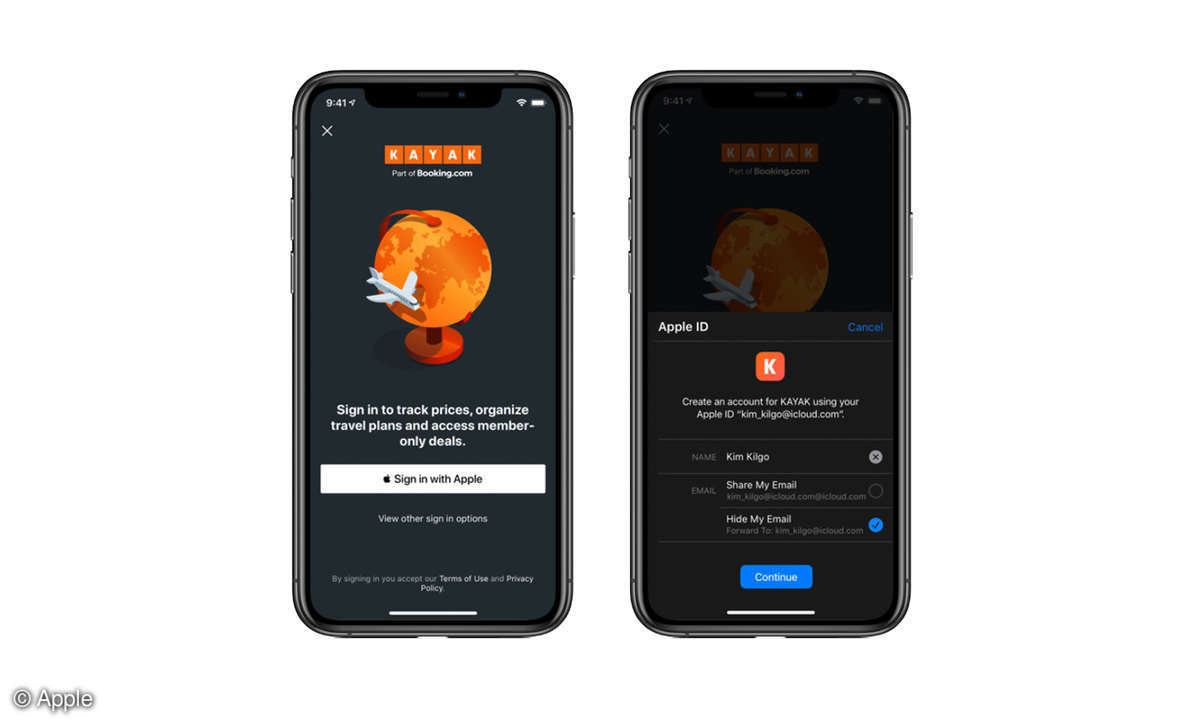 Anmelden mit Apple ID