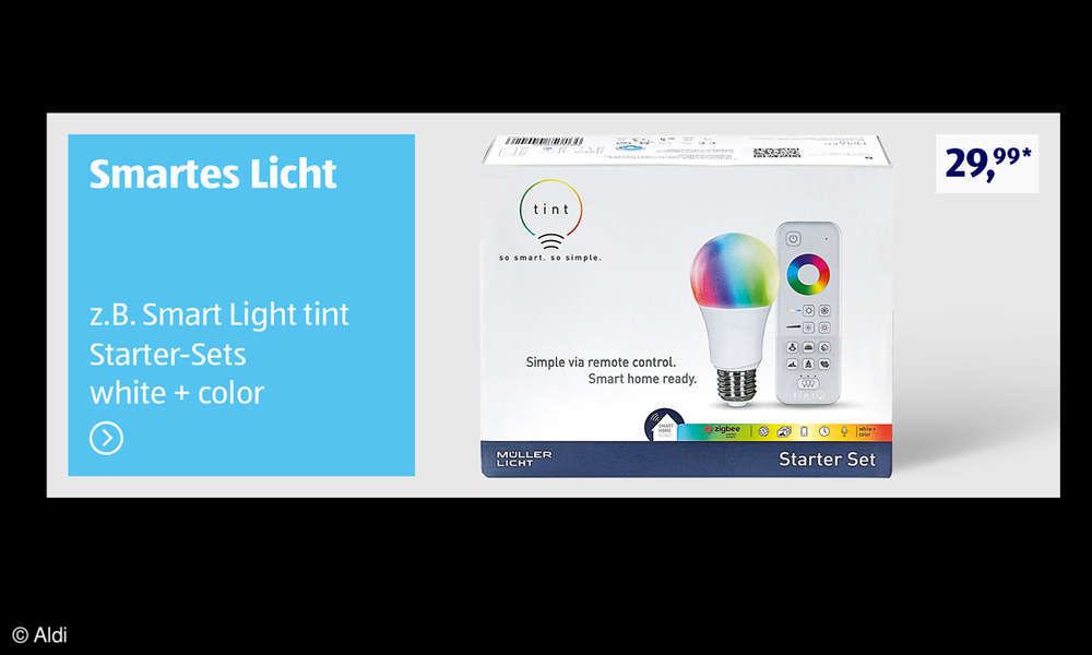 Alexakompatible Lampen bei Aldi Tint im SchnäppchenCheck connect