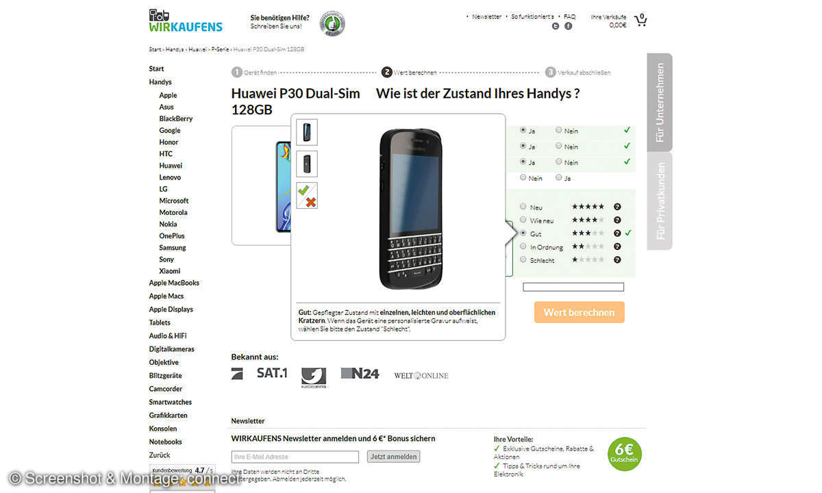 Wirkaufens im Test - Screenshot