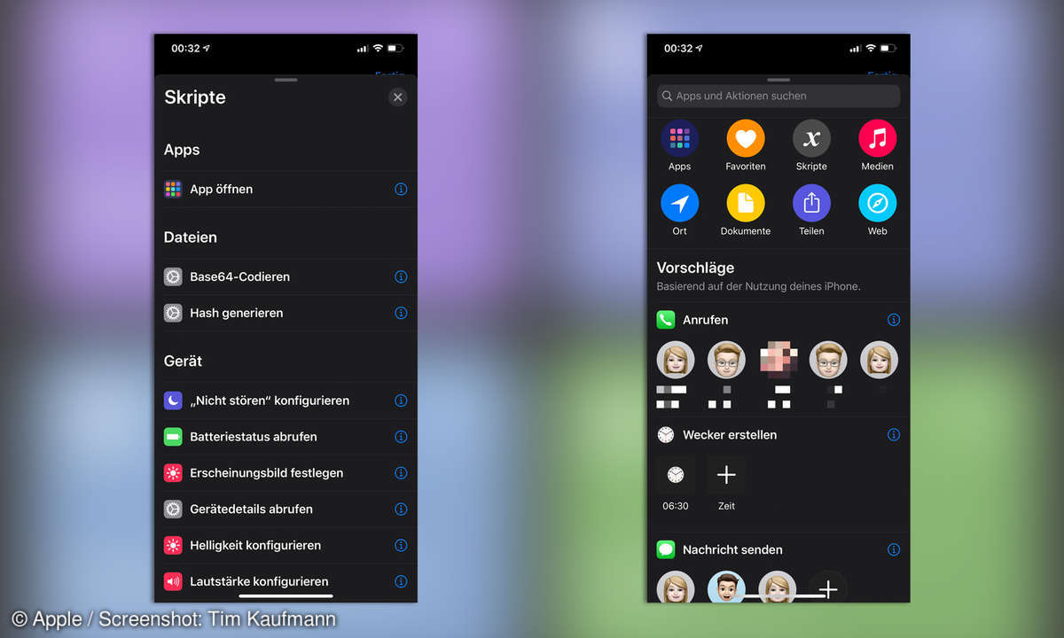 iOS Kurzbefehle