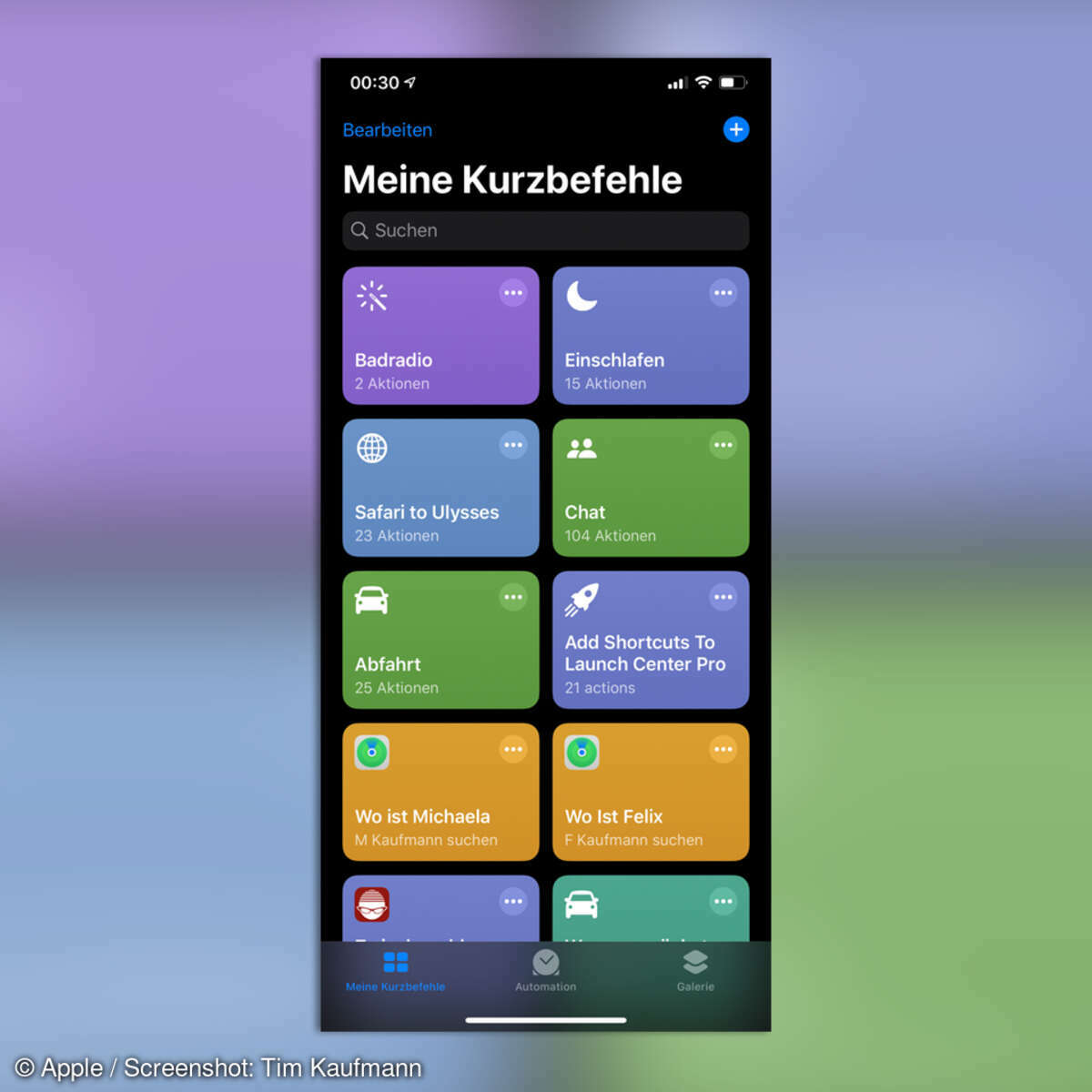 iOS Kurzbefehle