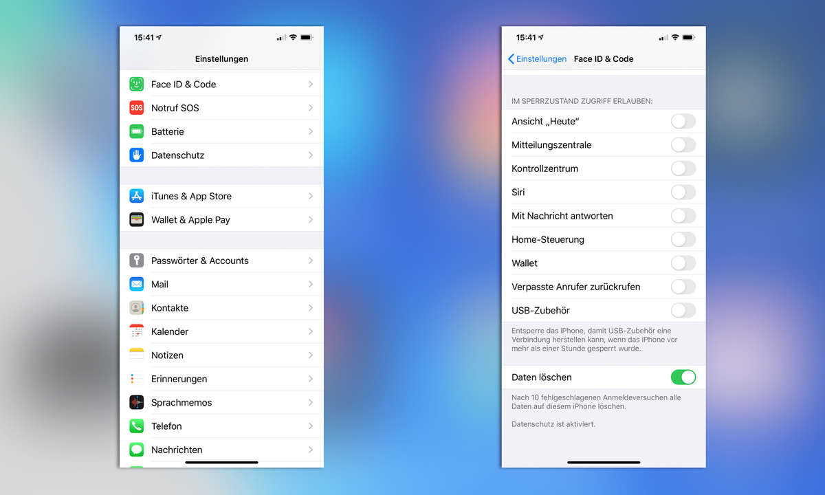 iOS 13 Sicherheit