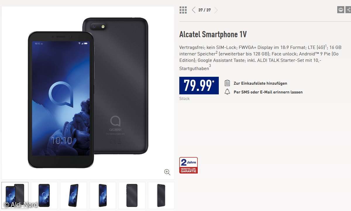 Alcatel 1V für 79,99 Euro