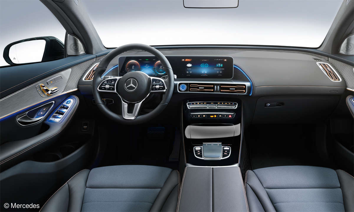 Mercedes EQC 400 4MATIC im Test - Cockpit