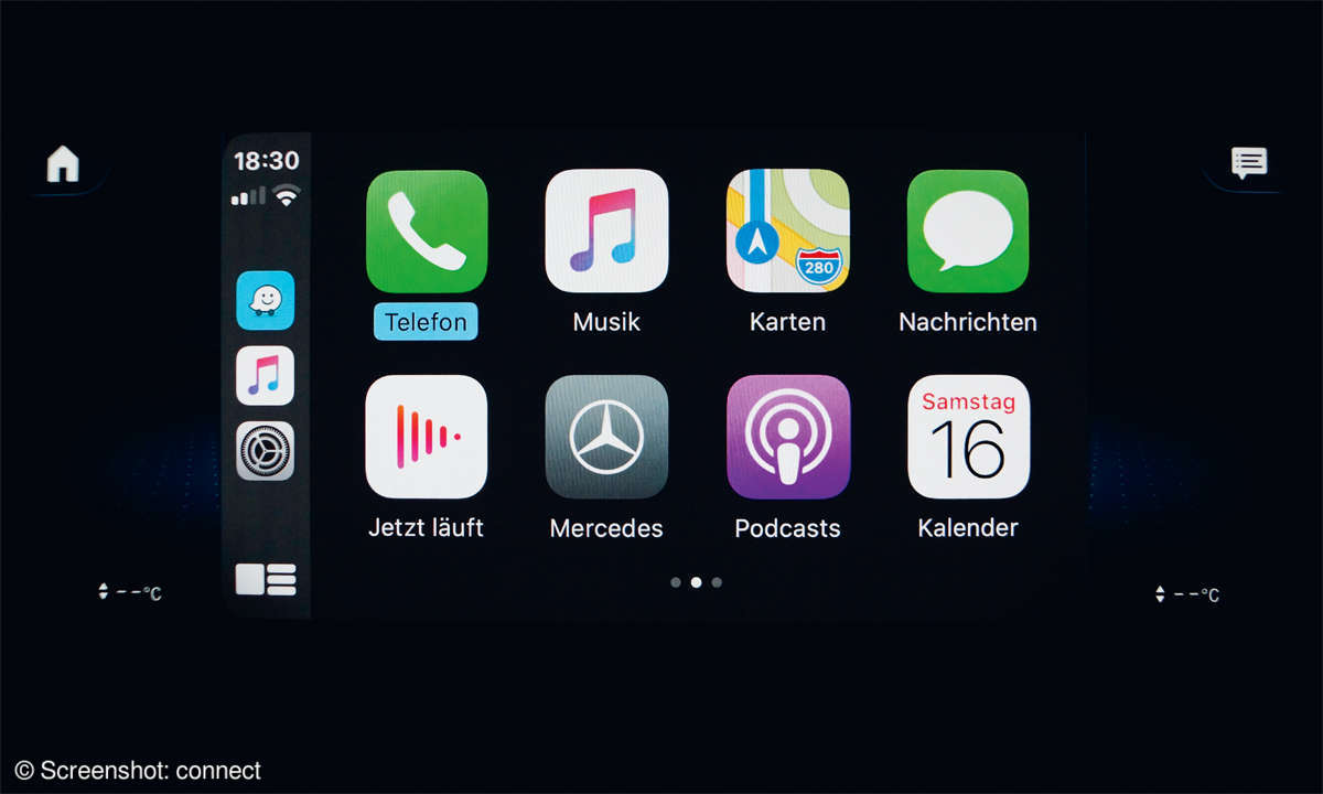 Mercedes EQC 400 4MATIC im Test: Connectivity - Apple CarPlay & Android Auto