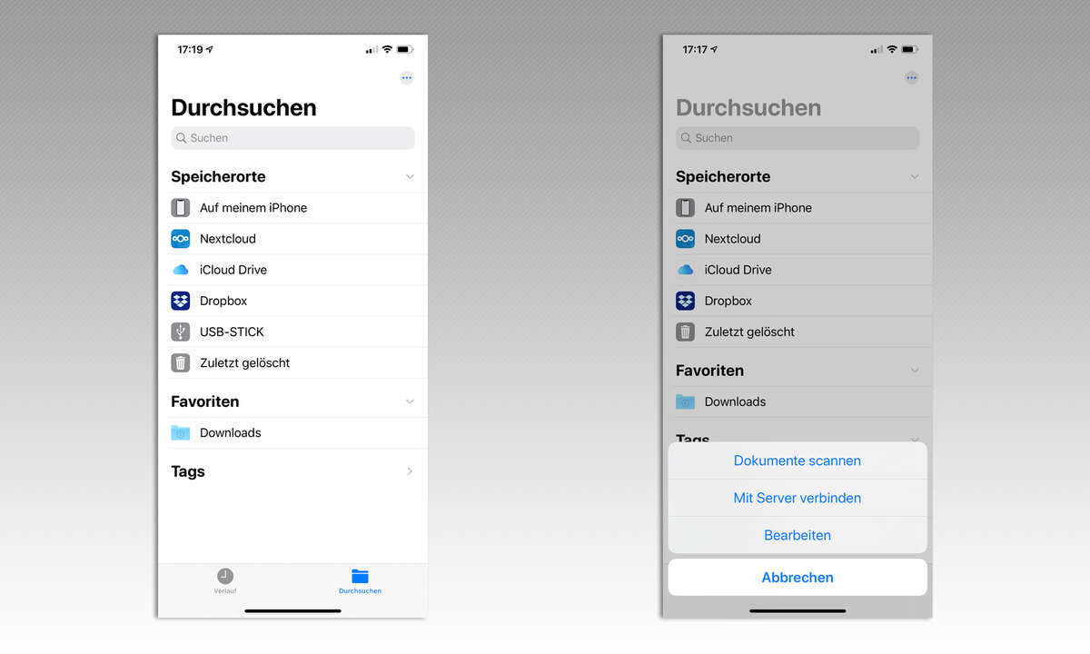 iPhone Speicherorte