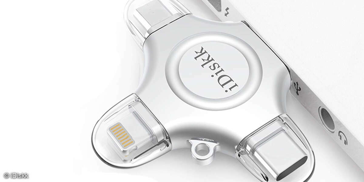 Lightning und USB-C: iDiskk 4-in-1-Stick