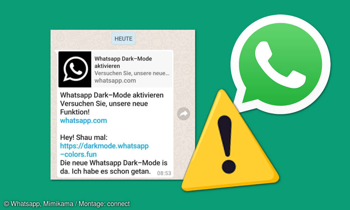 WhatsApp Kettenbrief Dark Mode